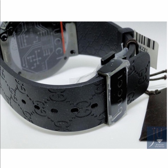 Gucci Mens I Digital Black Diamond Ct Ya114207 Watch - Picture 4 of 7